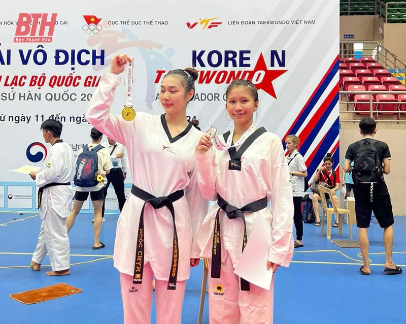 VĐV Thanh Hóa giành 9 huy chương tại Giải vô địch Teakwondo các CLB quốc gia năm 2024 