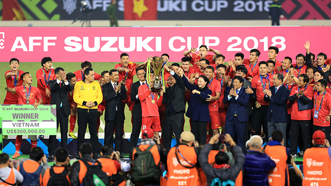 ĐT Việt Nam lên ngôi vô địch AFF Cup 2018 đầy thuyết phục. Ảnh: Đức Cường